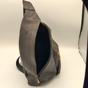 Leather cross body bag